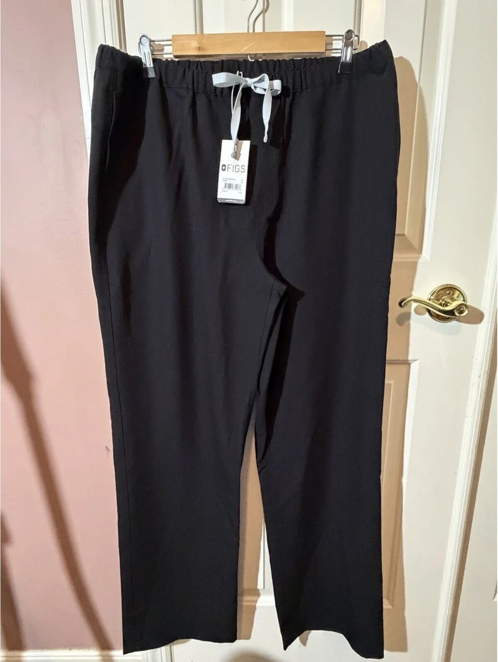 Figs Pisco Scrub Pants Mens Size XL PO 1670 Black New